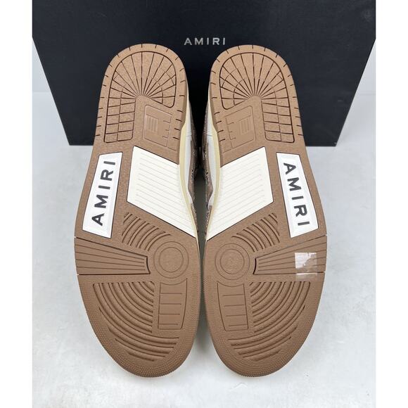 Size 47EU/14US - Amiri Skel Top Hi Bandana Brown Sneakers? NEW/RETAIL $650!